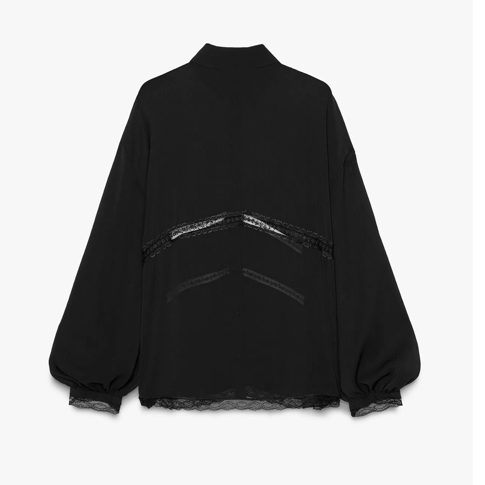 Zara Flowy Lace Shirt - Picture 5 of 7